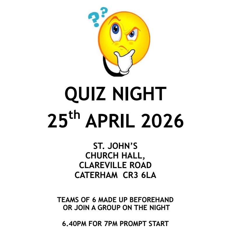 Quiz on 25 April at 6:40pm